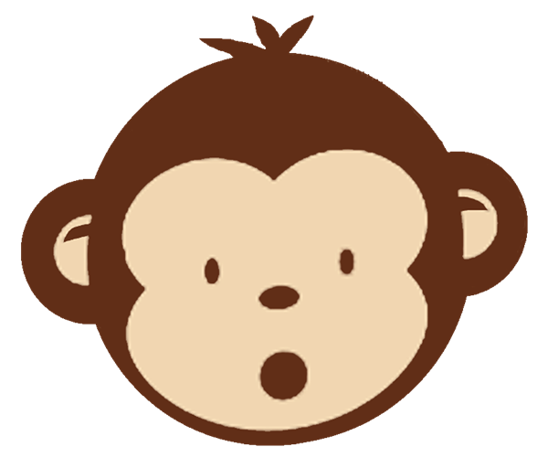 Clip Art Of Cute Monkeys Image Png Clipart