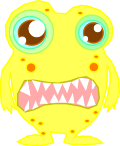 Yellow Monster At Clker Vector Free Download Clipart