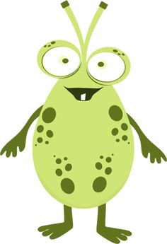 Free Cute Monster Silly Monster Image Green Clipart