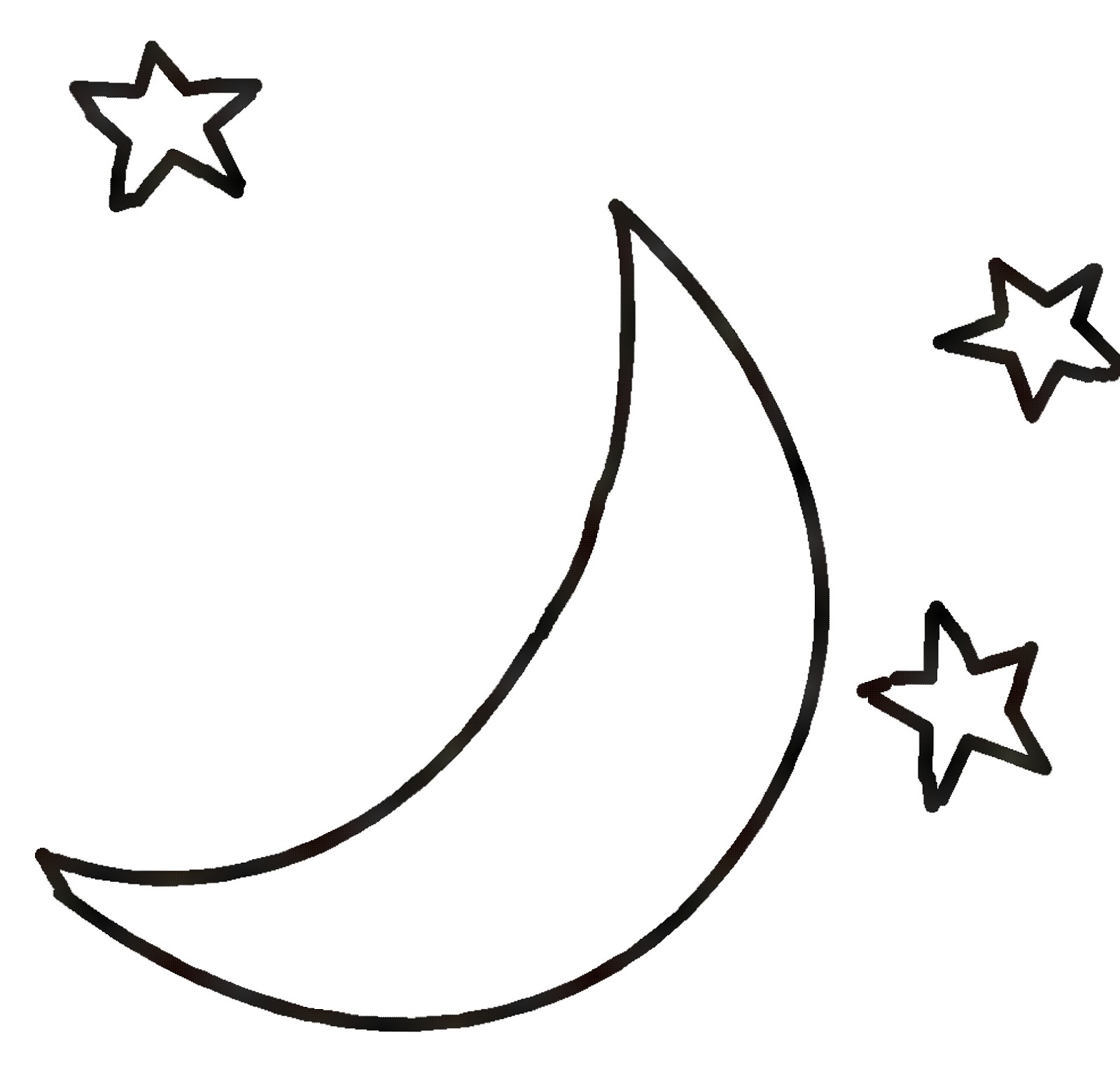Black And White Moon Clipart Clipart