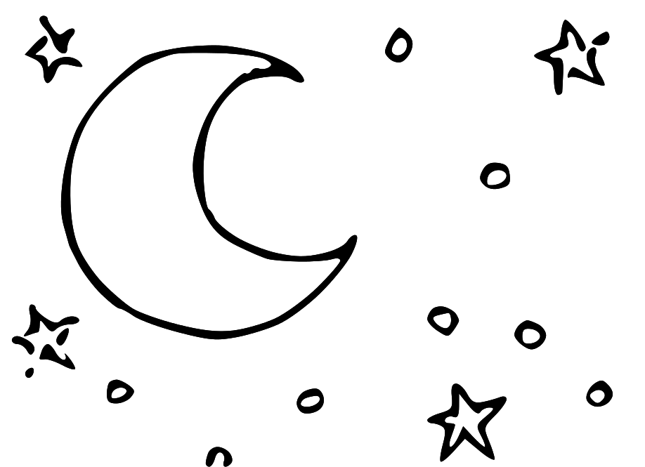 Moon Black And White Moon Images The Clipart