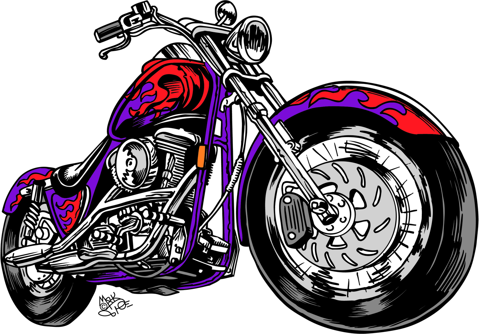 Motorcycle Black And White Png Image Clipart