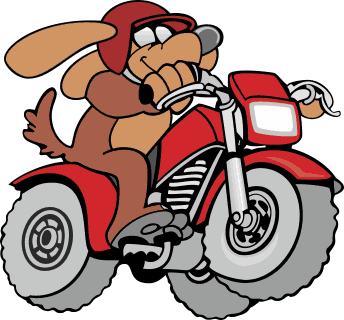 Download Vector Dog On Motorcycle Hd Image Clipart