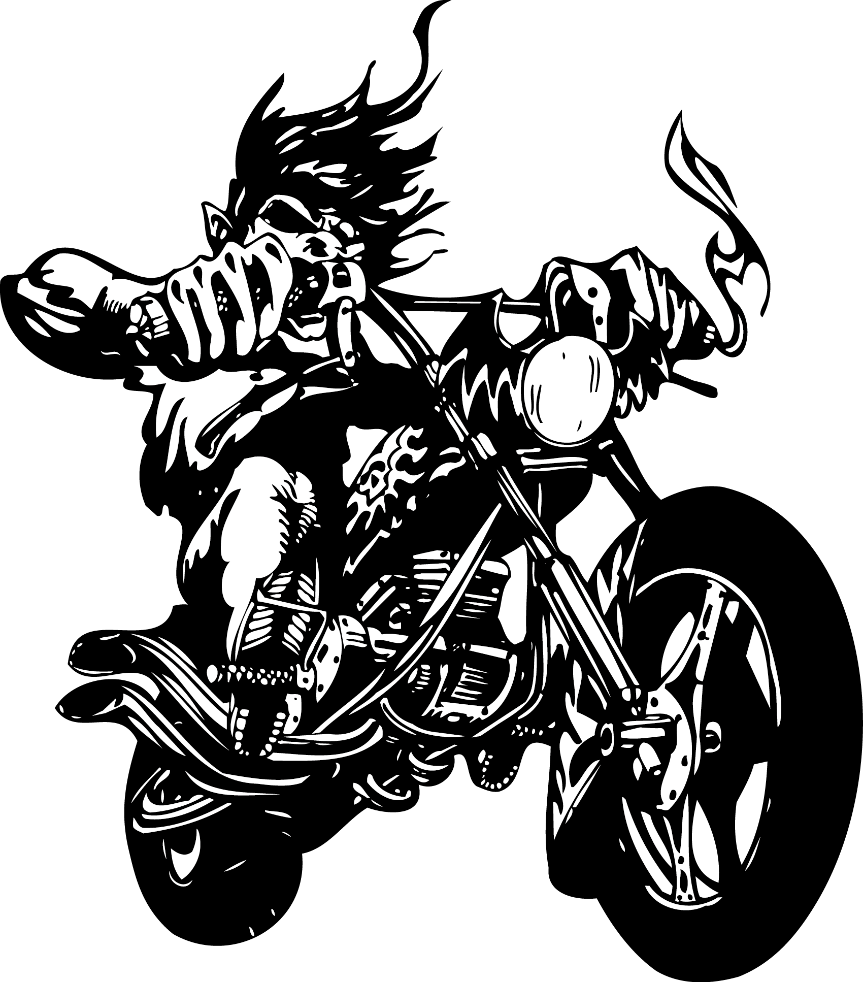 Devil Wall Sticker Label Decal Motorcycle Moto Clipart