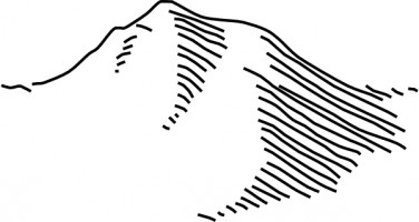 Black And White Mountain Vector For Download Clipart