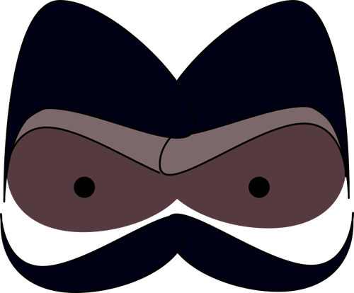 Face With Mustache Clipart