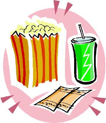 Movie Rental Movie Night Popcorn Image Clipart
