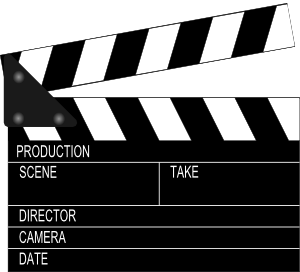 Movie Clapper Board At Clker Vector Clipart