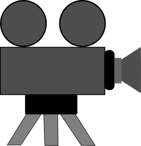 Movie Camera Vector In Open Office Drawing Clipart
