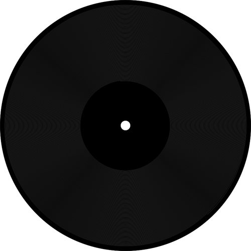 Of Blank Vinyl Record Clipart