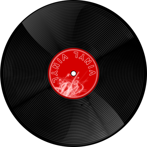 Of Gramophone Record With Shadow Clipart