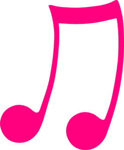 Music Note Pink Musical Note At Clker Clipart
