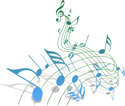 Musical Notes Flow Clipart