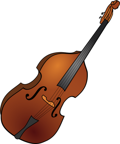 Of Double Bass Instrument Clipart
