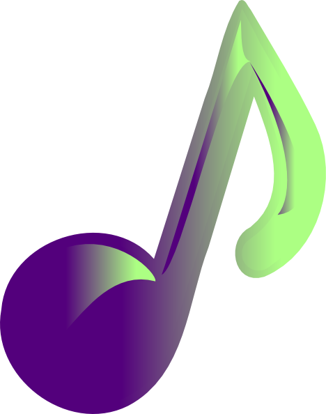 Colorful Music Note On Dayasriond Bid Clipart