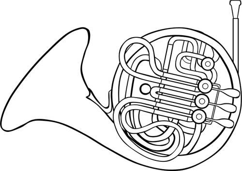 Of French Horn Clipart