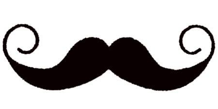 Black Mustache For Design Your Own Mask Clipart