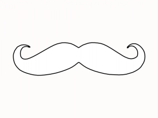 Coloring Mustache At Clker Vector Download Png Clipart