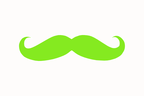 Chartuse Mustache At Vector Image Png Clipart