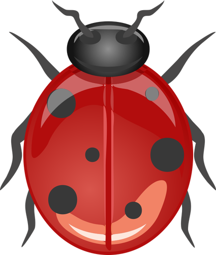 Glossy Ladybug Clipart