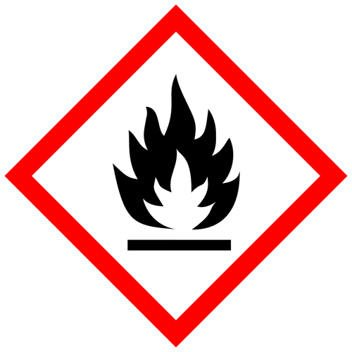 Flammable Substances Warning Clipart