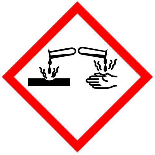 Corrosive Substances Warning Clipart