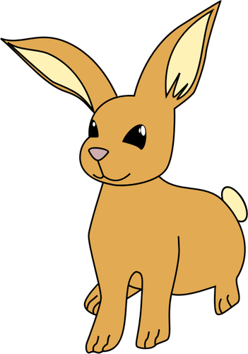 Bunny With Long Ears Clipart