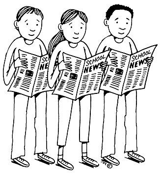 Newspaper School News Kid Png Image Clipart