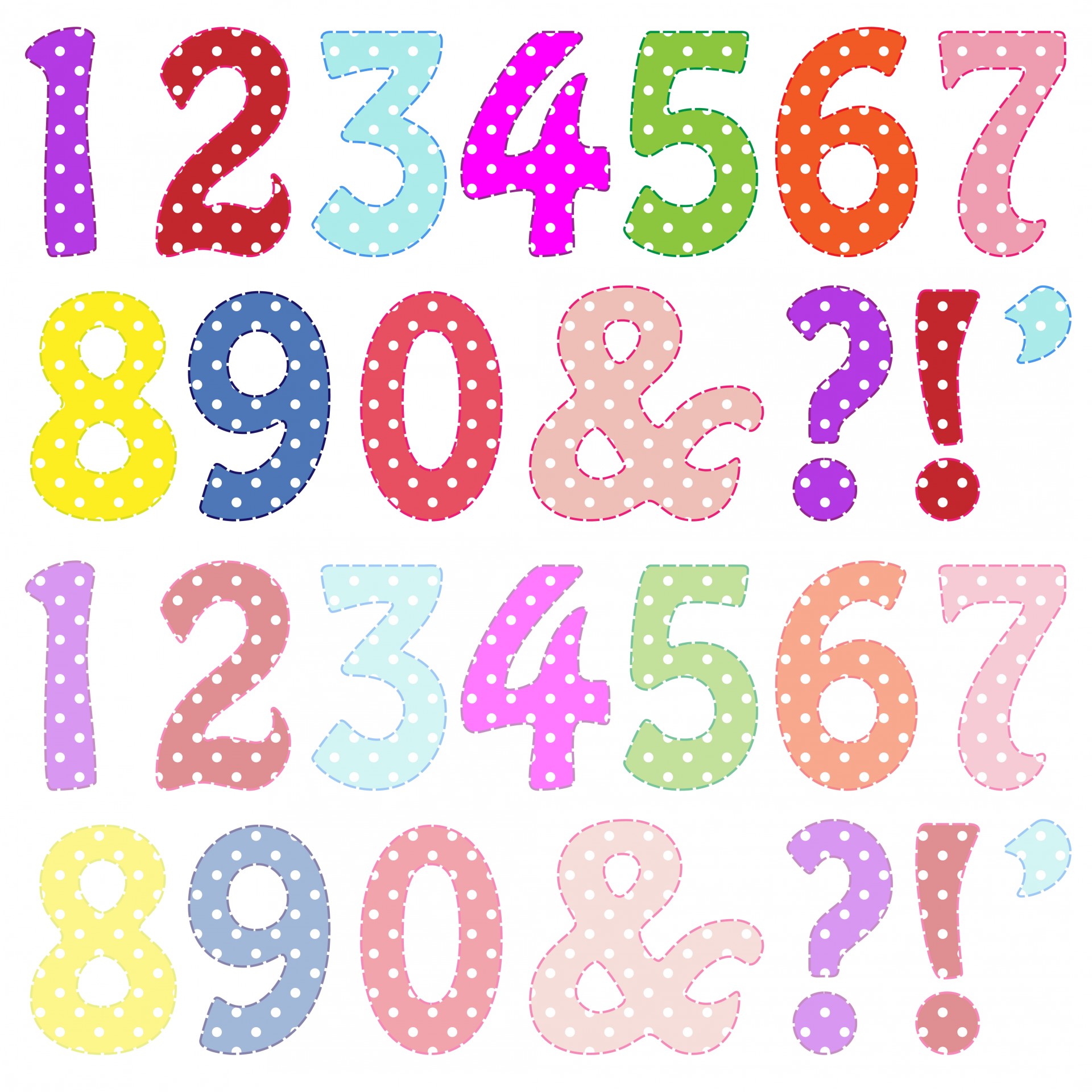 Numbers Colorful Stock Photo Public Domain Pictures Clipart