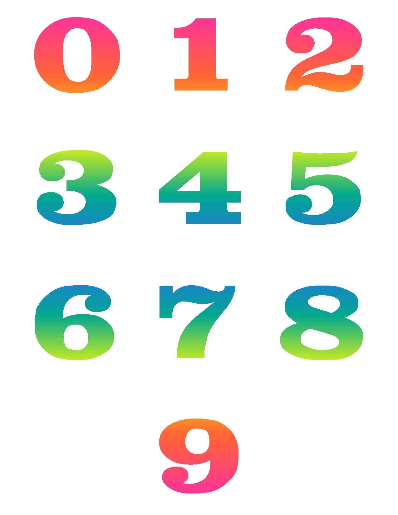 Large Numbers Kid Png Image Clipart