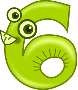 Numbers Animal Number Six At Clker Vector Clipart