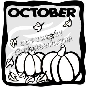October With Pumpkins Png Image Clipart
