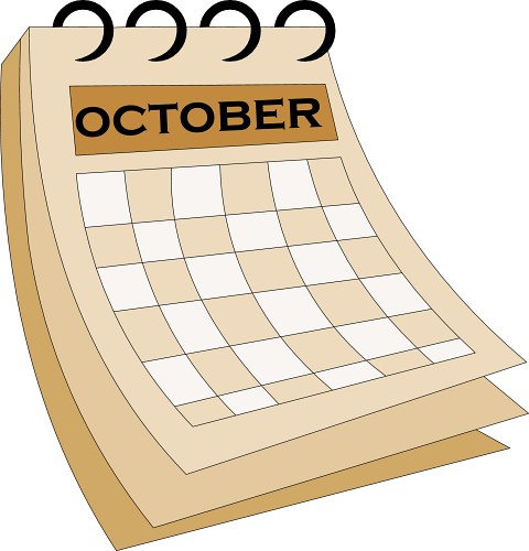 October Of Month Signs Free Download Clipart