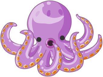 Octopus 6 Transparent Image Clipart