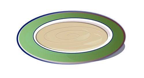 Hummus On A Plate Clipart
