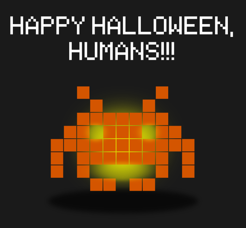 Space Invaders Pumpkin Clipart