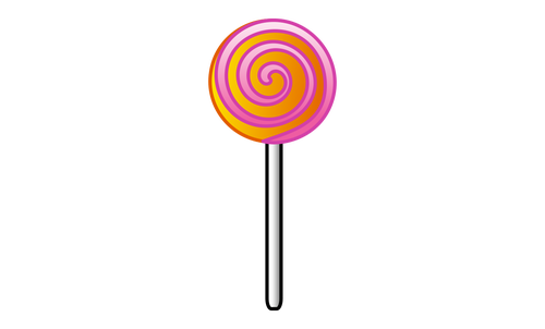 Striped Lollipop Clipart
