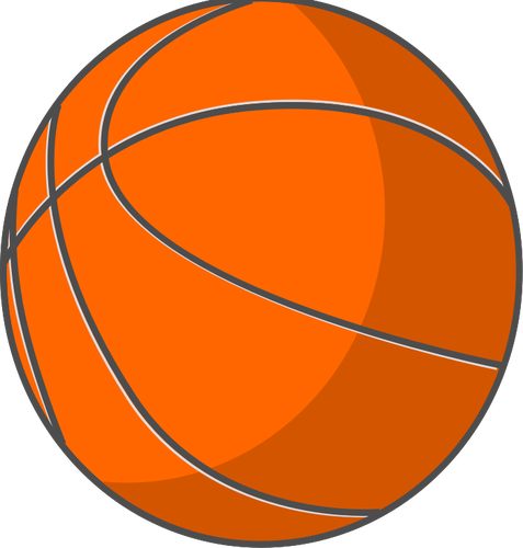 Orange Of A Photorealistic Basketball Ball Clipart