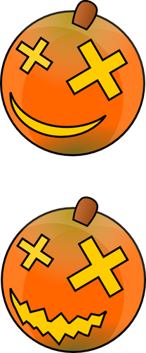 Color Halloween Pumpkins Clipart