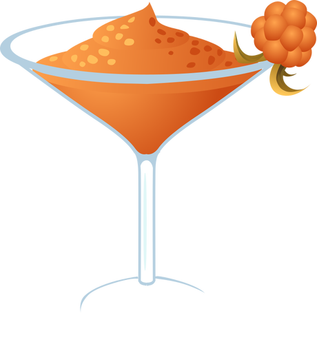 Daiquiri Garnished With Cloudberry Clipart
