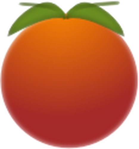 Of Orange With Blurry Effects Clipart