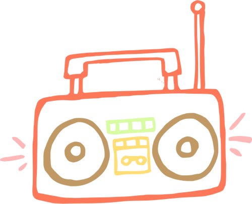 Drawing Of A Radio Receiver Clipart