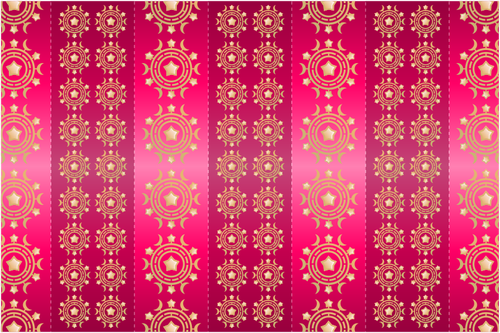 Dark Pink Traditional Wallpaper Clipart