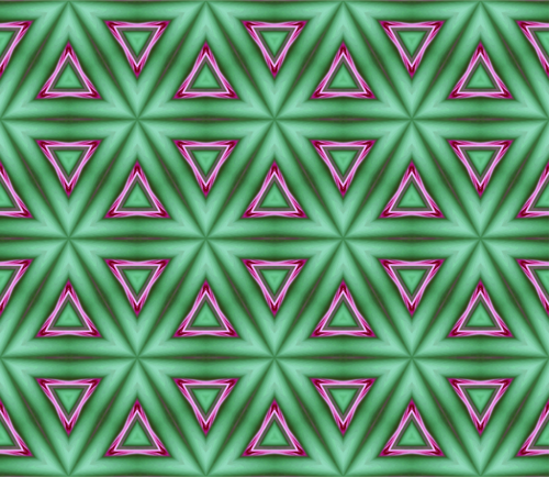 Green Wallpaper With Pink Triangles Clipart