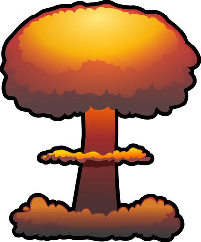 Nuclear Explosion Drawing Clipart