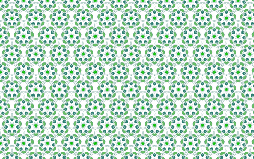 Endless Green Leaves Pattern Drawing Clipart