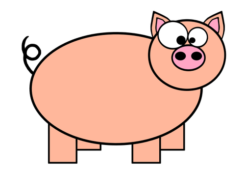 Pig Draw Clipart