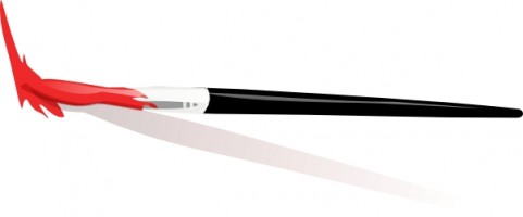 Paintbrush Paint Brush Vector In Open Office Clipart