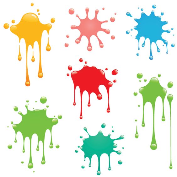 Art Party Paint Splash And Splatter On Clipart
