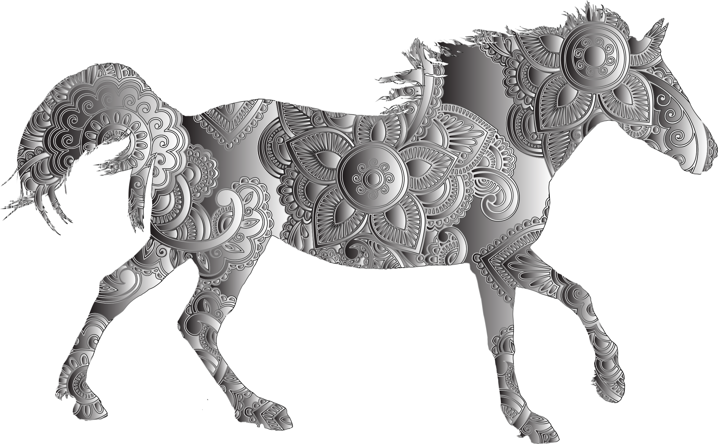 Horse Paint Miniature American Arabian Mustang Quarter Clipart
